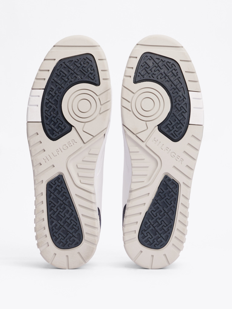 Άσπρο Δερμάτινα Sneakers Basketball  Άνδρες