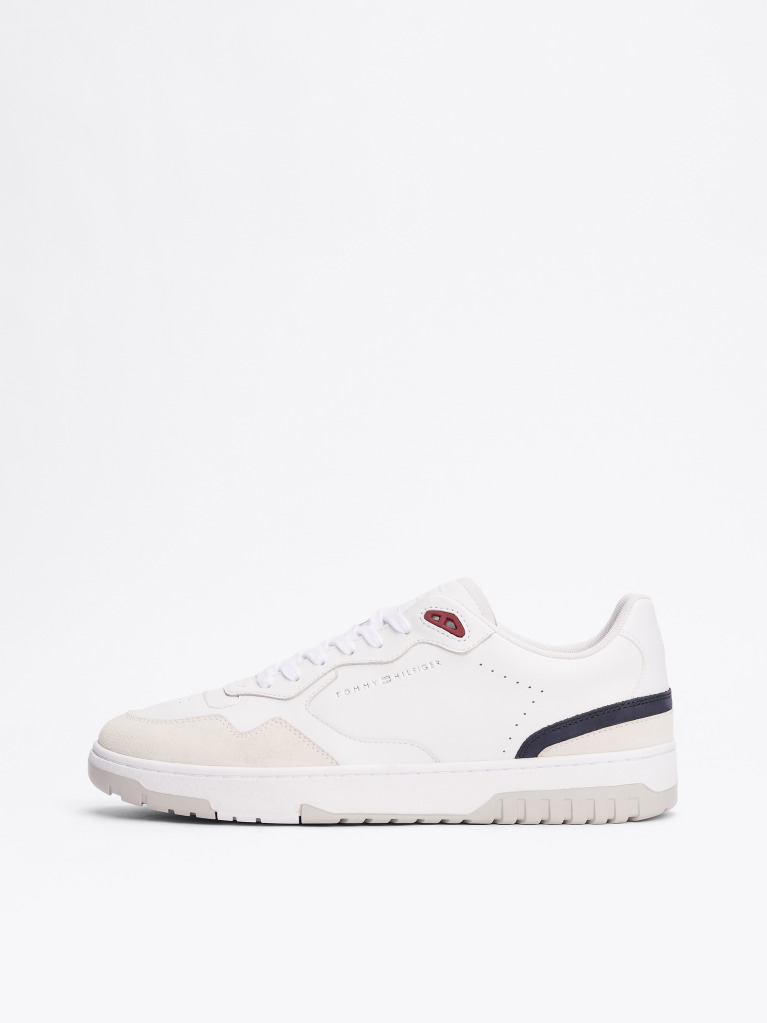 Άσπρο Δερμάτινα Sneakers Basketball  Άνδρες