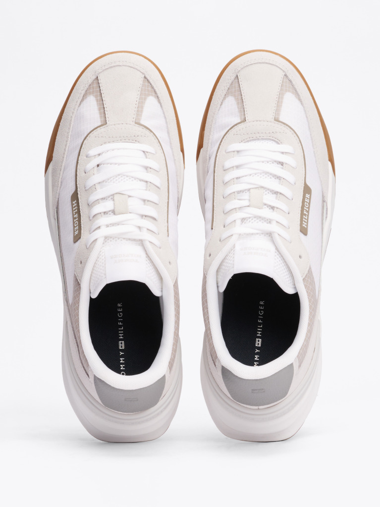 Άσπρο Δερμάτινα Sneakers  Άνδρες