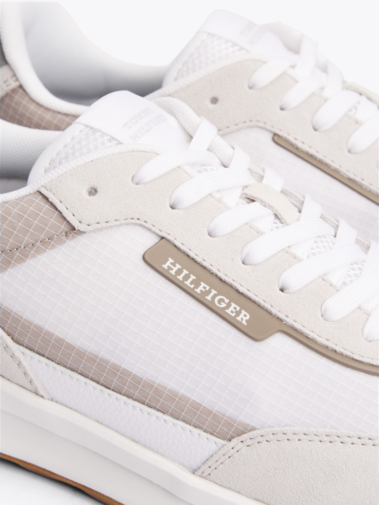 Άσπρο Δερμάτινα Sneakers  Άνδρες