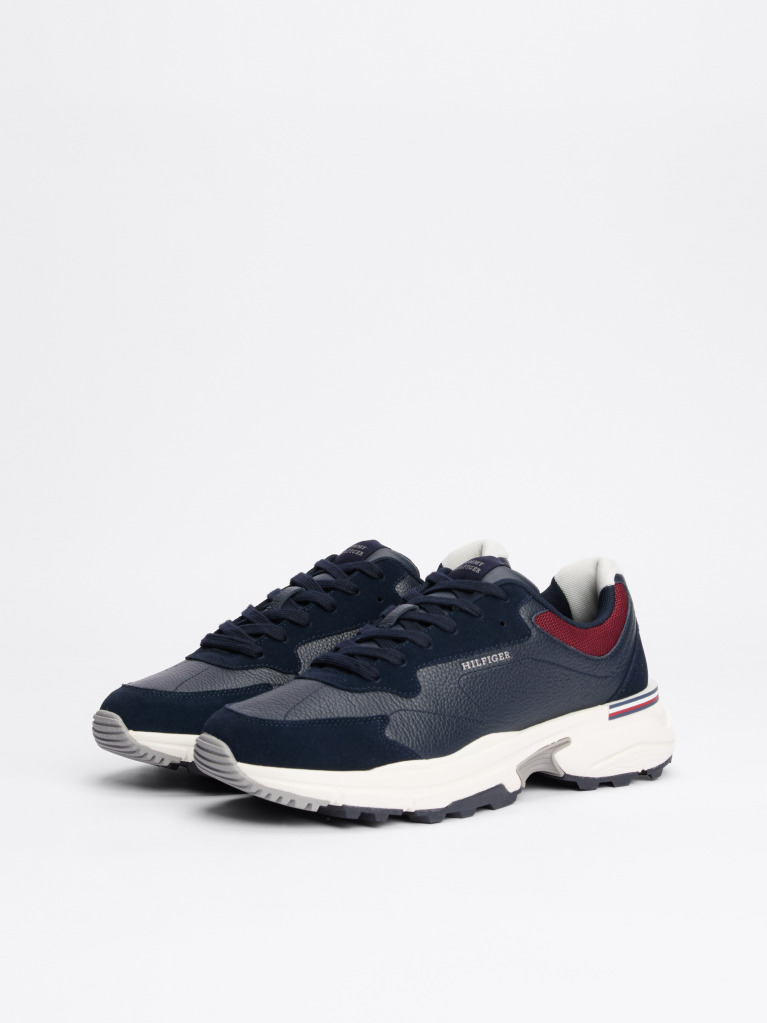 Μπλε Sneakers Με Μίξη Υφών  Άνδρες