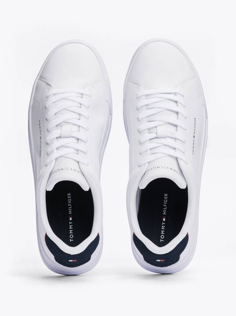Άσπρο Sneakers Με Ανάγλυφο Φινίρισμα  Άνδρες