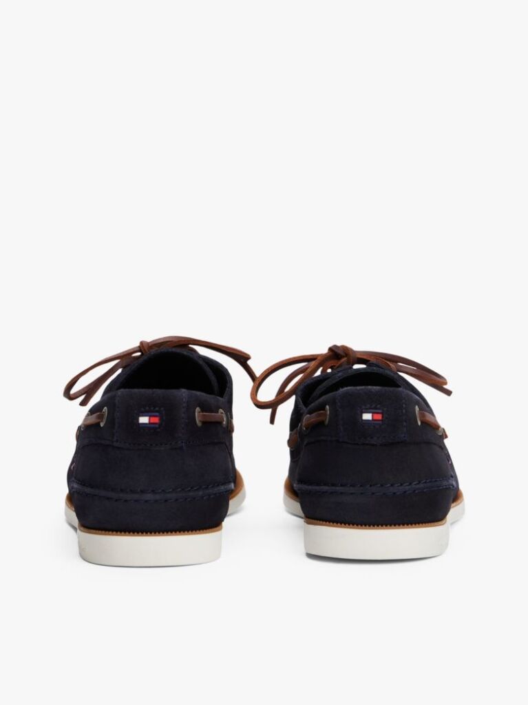 Blue Suede Boat Shoes  Men