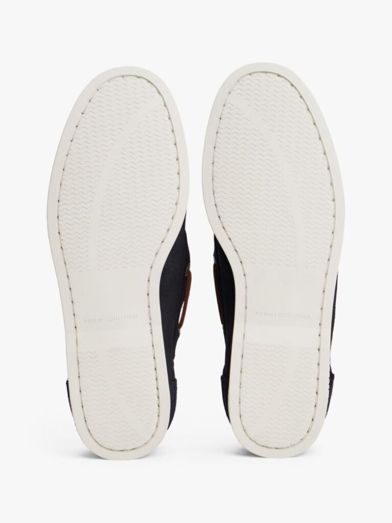 Blue Suede Boat Shoes  Men