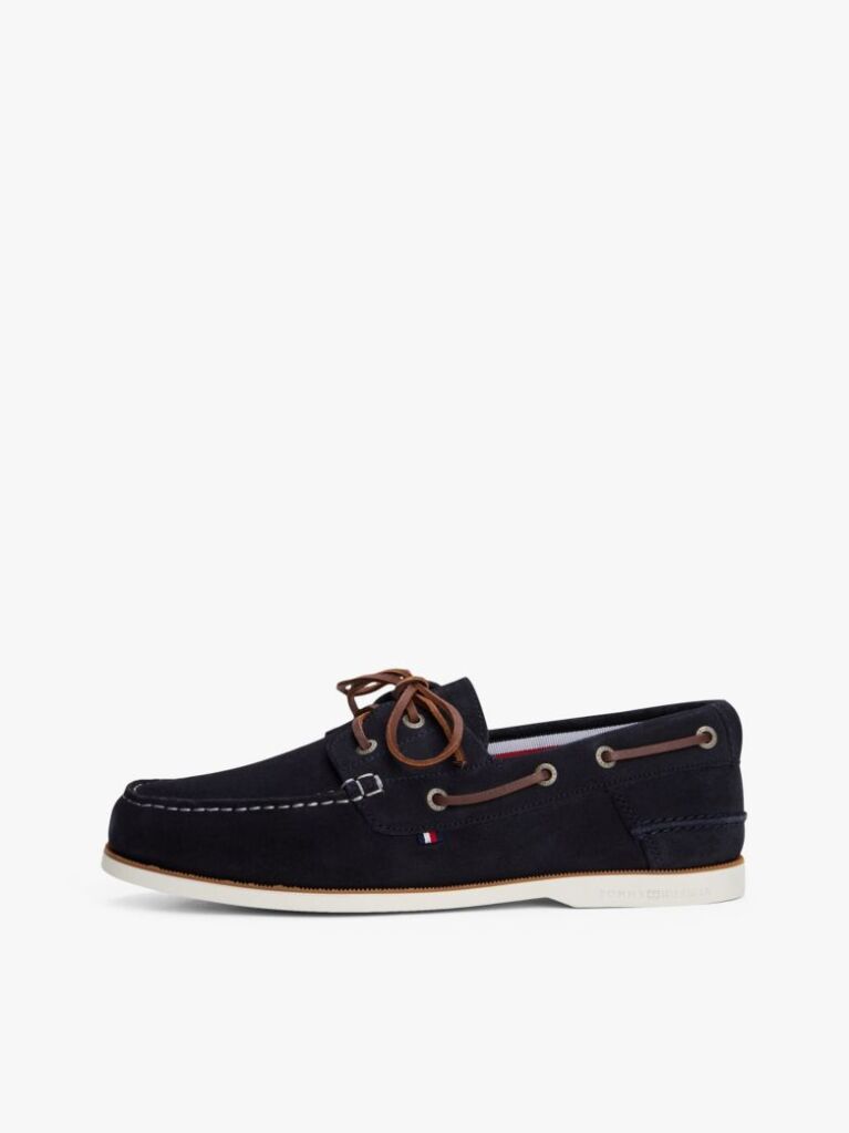 Blue Suede Boat Shoes  Men