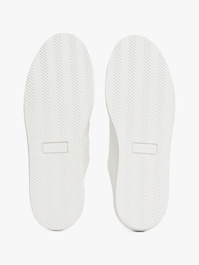 Άσπρο Δερμάτινα Sneakers Cupsole  Άνδρες