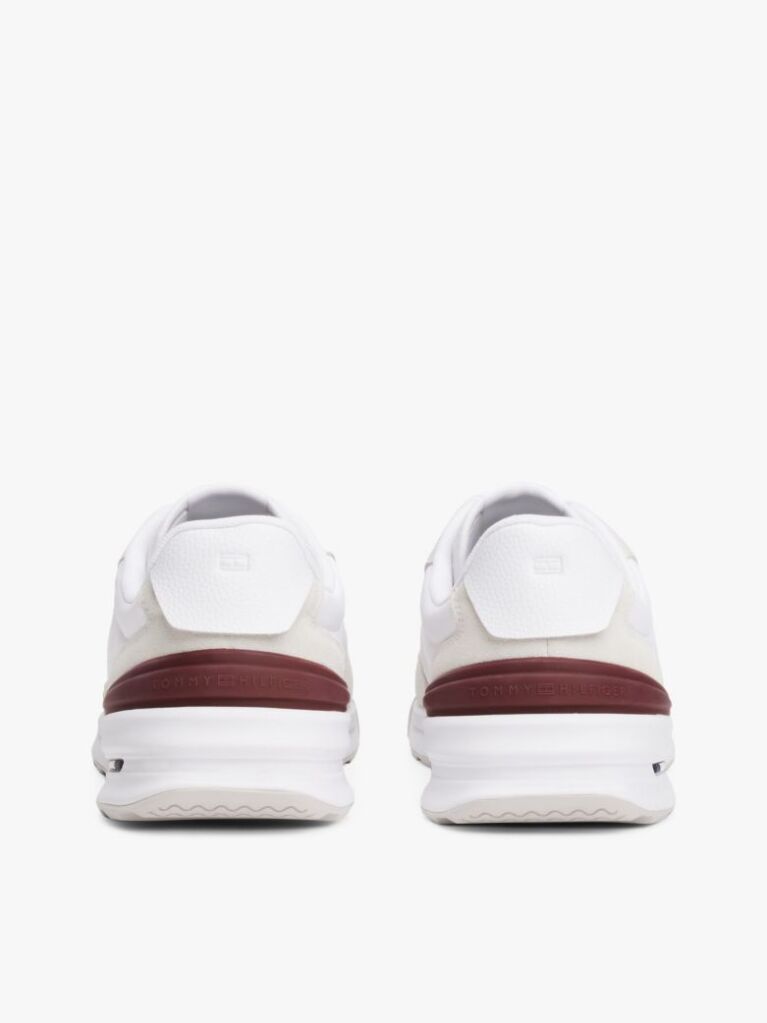 White Suede Cleat Classic Runner Trainers  Men