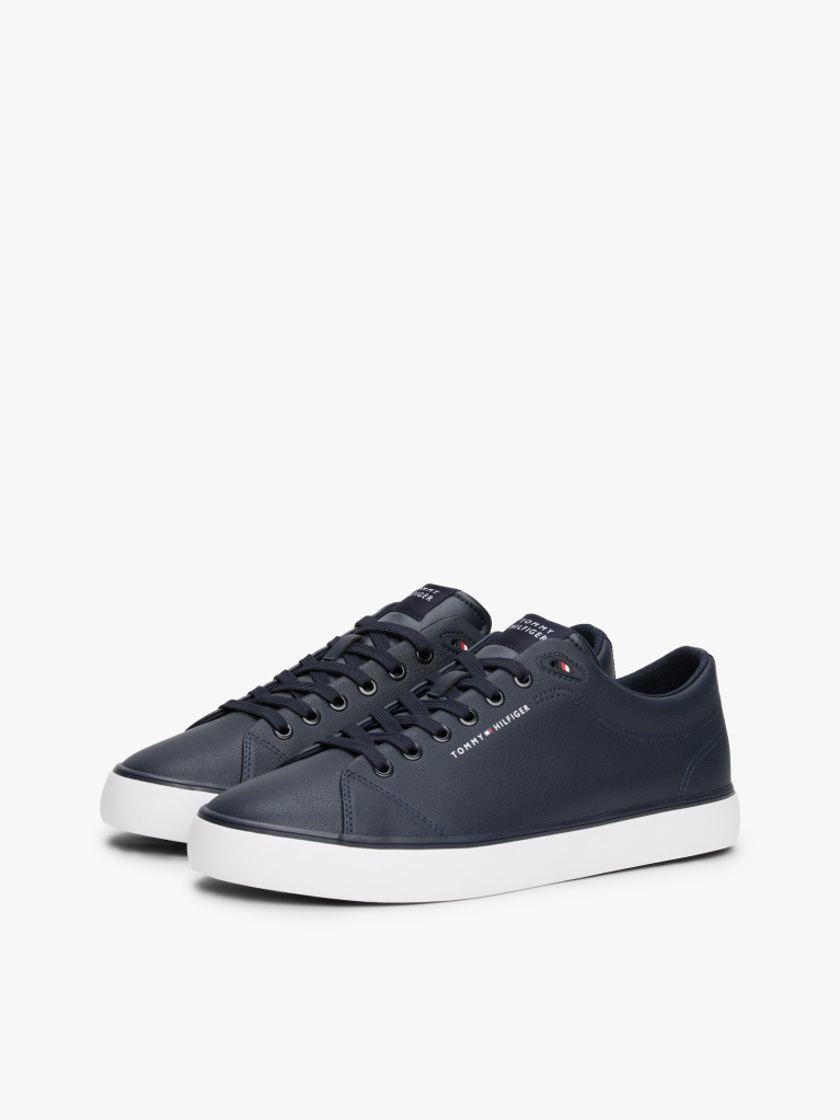 Blue Debossed Logo Trainers  Men