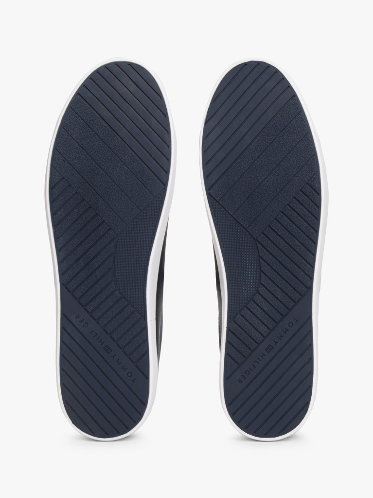 Blue Debossed Logo Trainers  Men