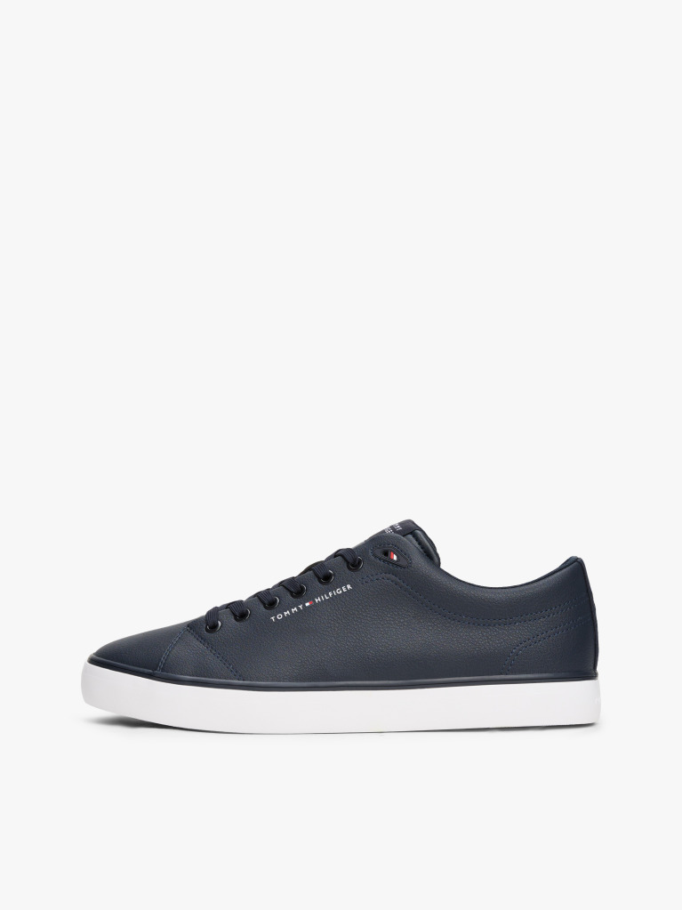 Blue Debossed Logo Trainers  Men
