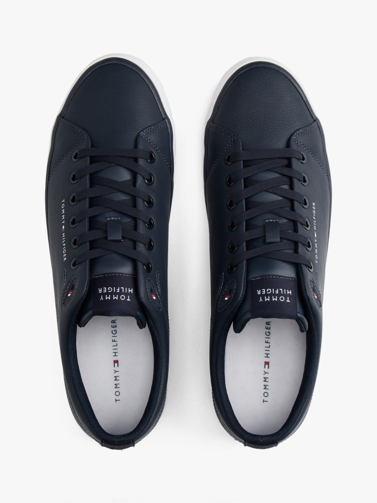 Blue Debossed Logo Trainers  Men