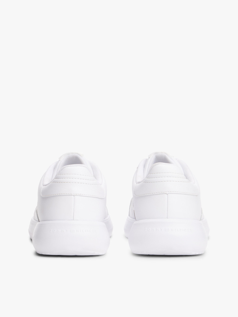 Άσπρο Άνετα Δερμάτινα Sneakers  Άνδρες