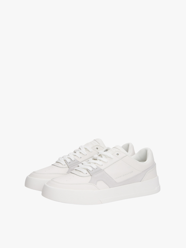Multi Δερμάτινα Sneakers Με Πάνελ Σε Αντίθεση  Άνδρες