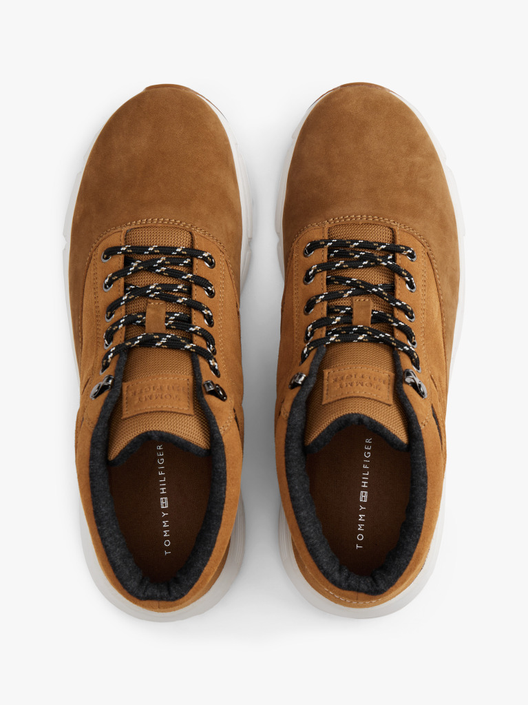 Khaki Leather Hybrid Boots  Men