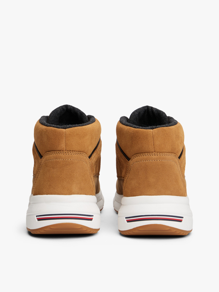 Khaki Leather Hybrid Boots  Men