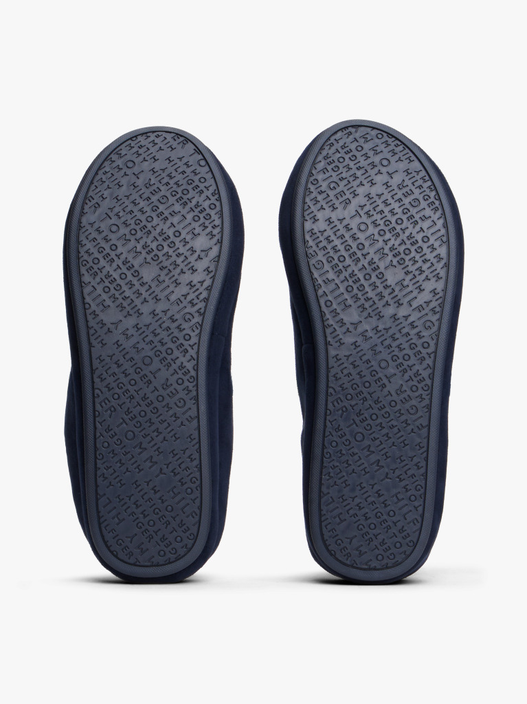 Blue Logo Warm Lined Slippers  Men