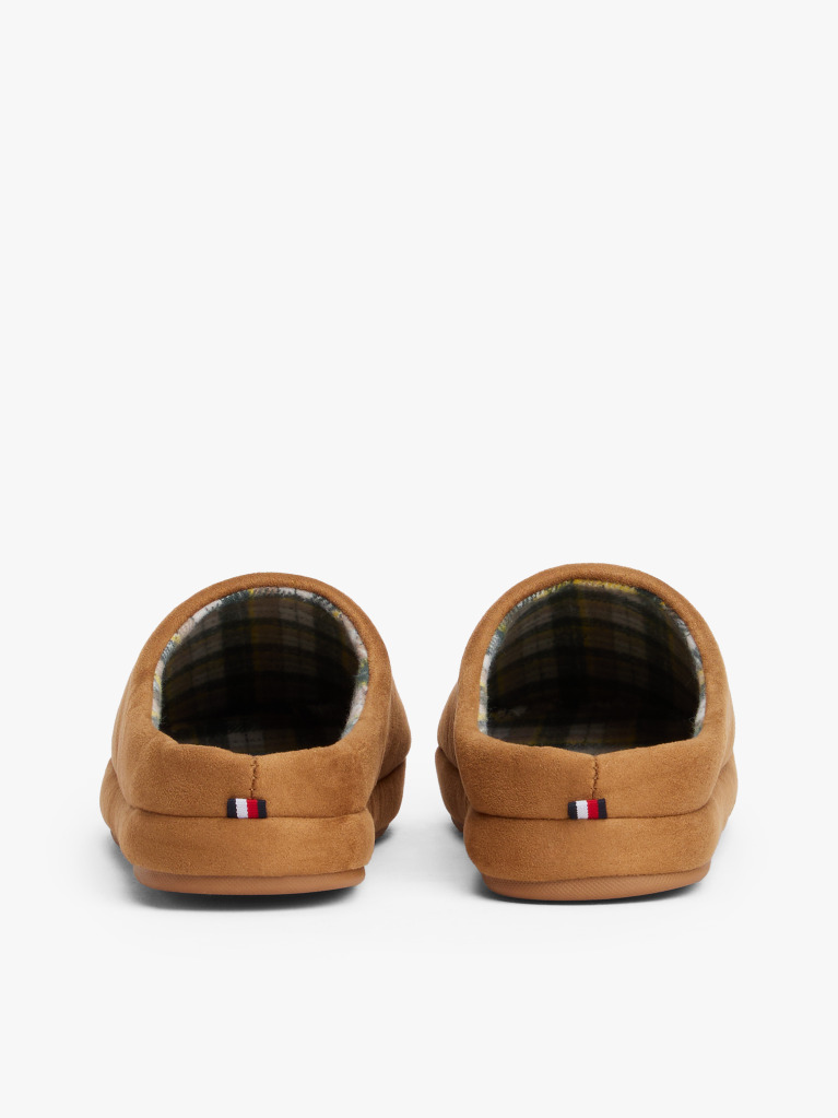 Khaki Logo Warm Lined Slippers  Men