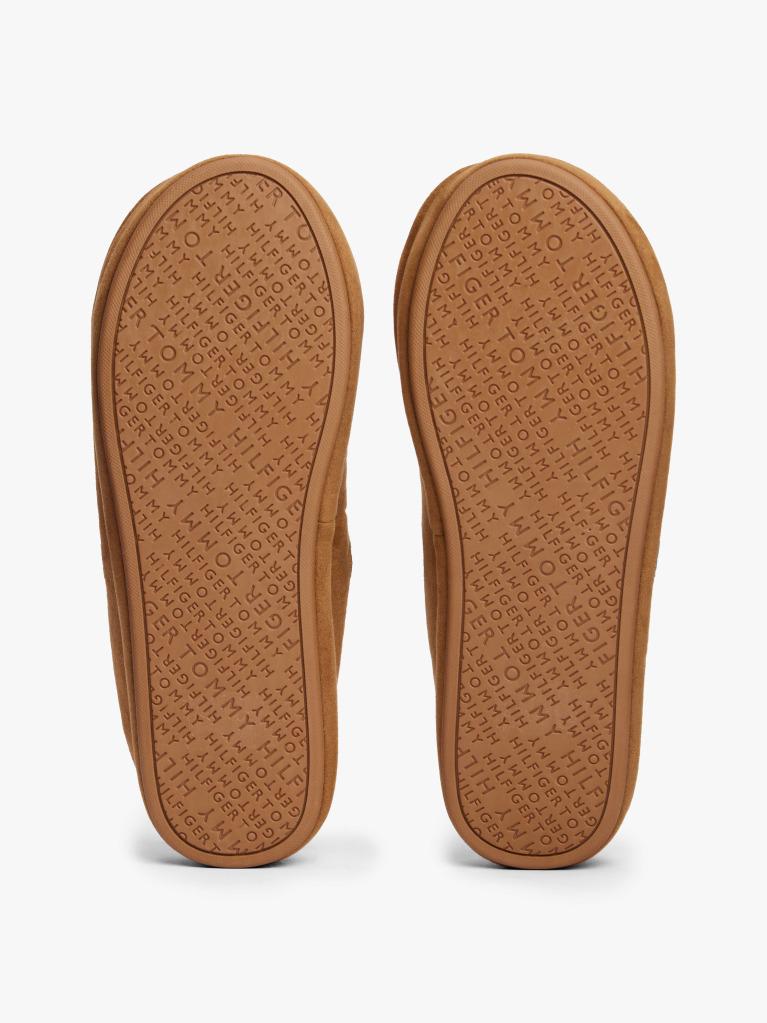 Khaki Logo Warm Lined Slippers  Men