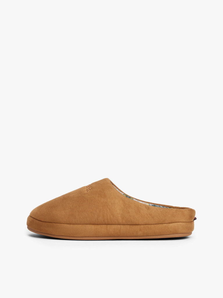 Khaki Logo Warm Lined Slippers  Men