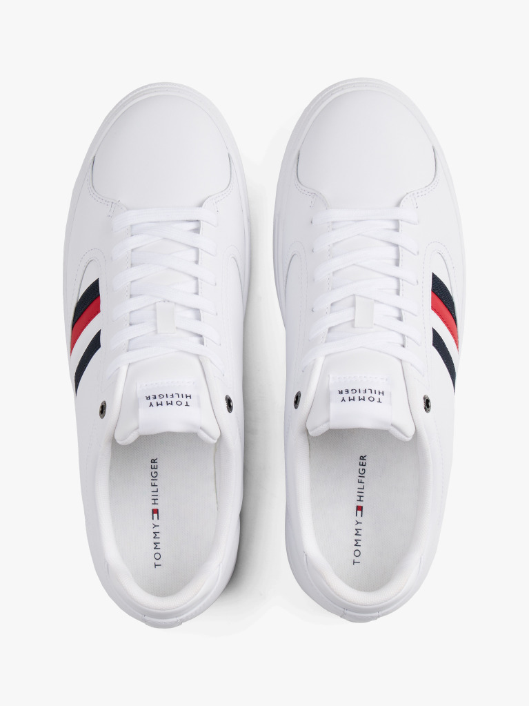 Άσπρο Sneakers Με Icon Signature Ρίγα  Άνδρες