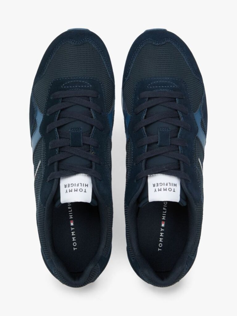 Μπλε Sneakers Με Μίξη Υφών Και Σουέτ  Άνδρες