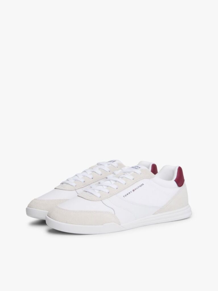 Άσπρο Δερμάτινα Sneakers  Άνδρες