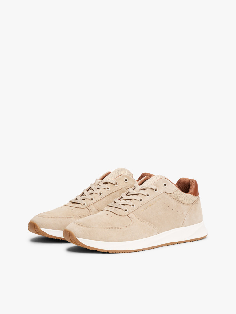 Μπεζ Υβριδικά Sneakers Από Σουέτ  Άνδρες