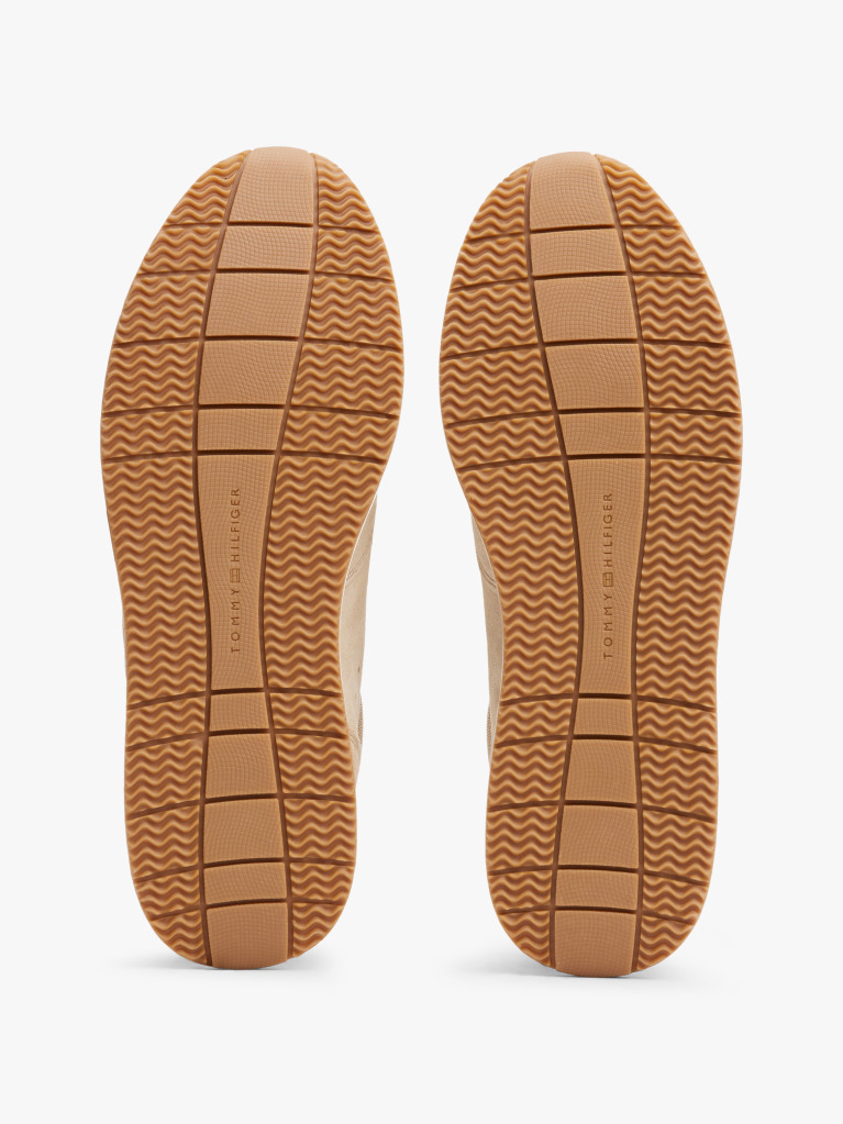 Μπεζ Υβριδικά Sneakers Από Σουέτ  Άνδρες