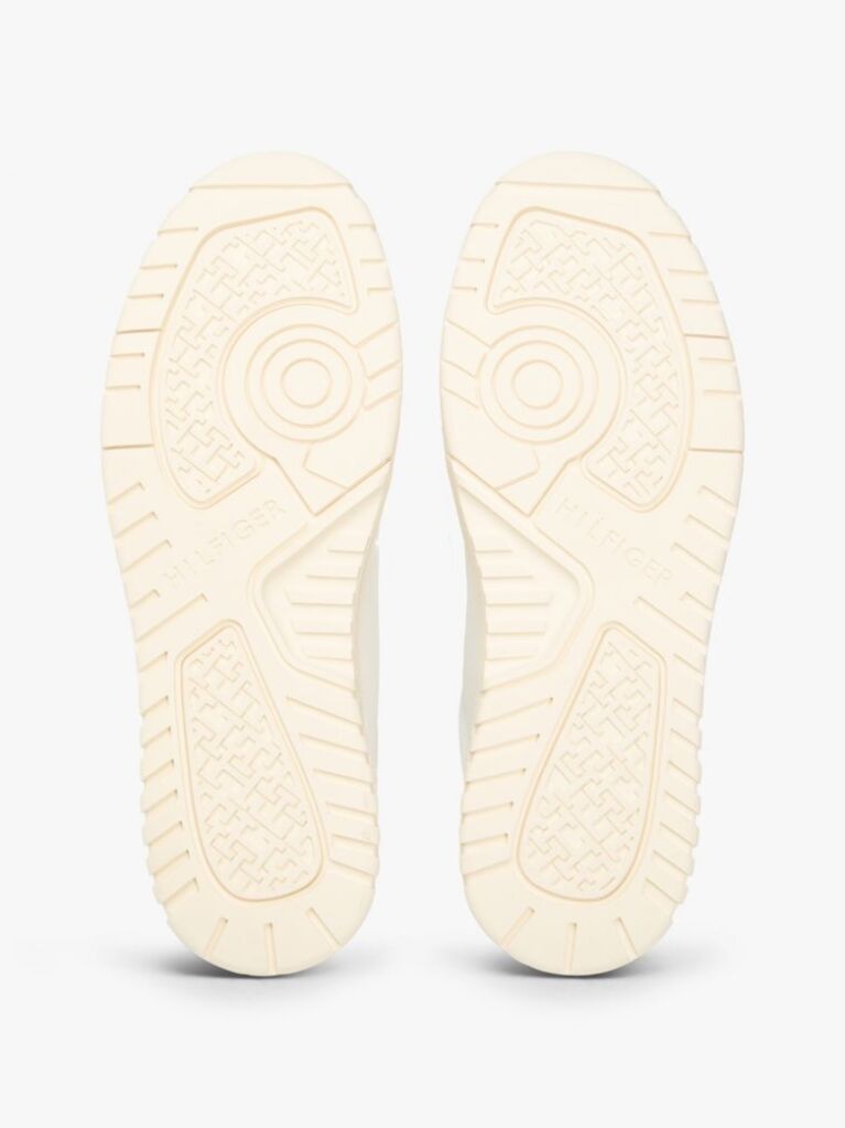 Μπεζ Δερμάτινα Basketball Sneakers  Άνδρες