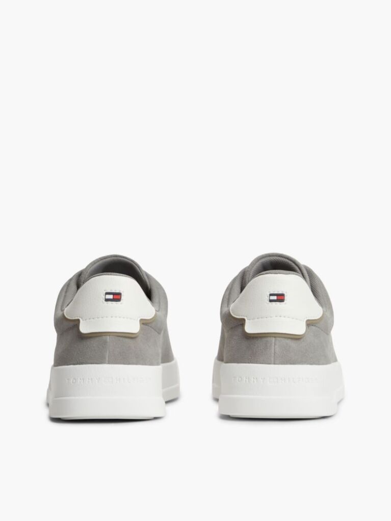 Γκρι Σουέτ Sneakers Με Ανάγλυφο Λογότυπο  Άνδρες