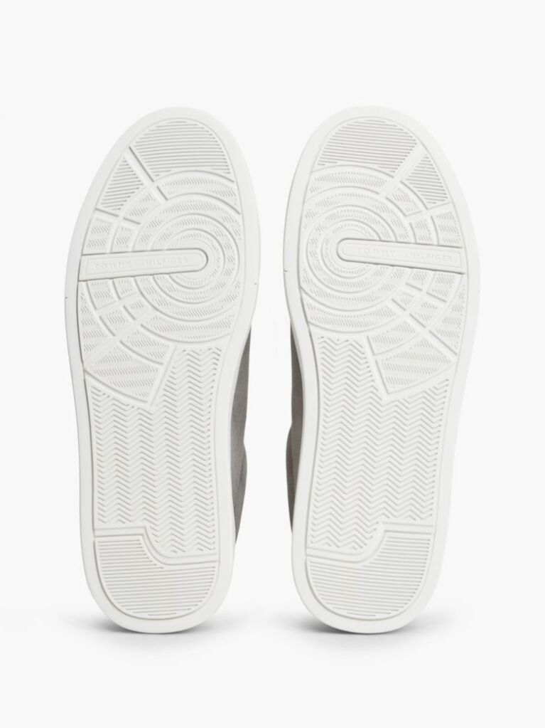 Γκρι Σουέτ Sneakers Με Ανάγλυφο Λογότυπο  Άνδρες