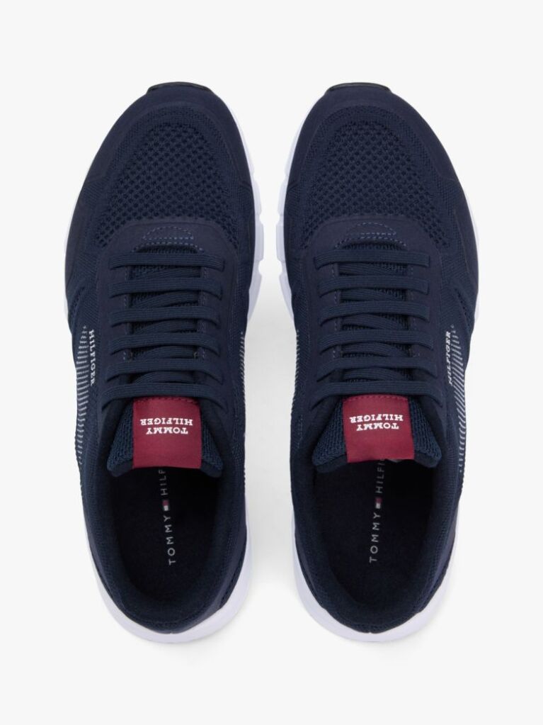 Blue Signature Knitted Sneakers  Men