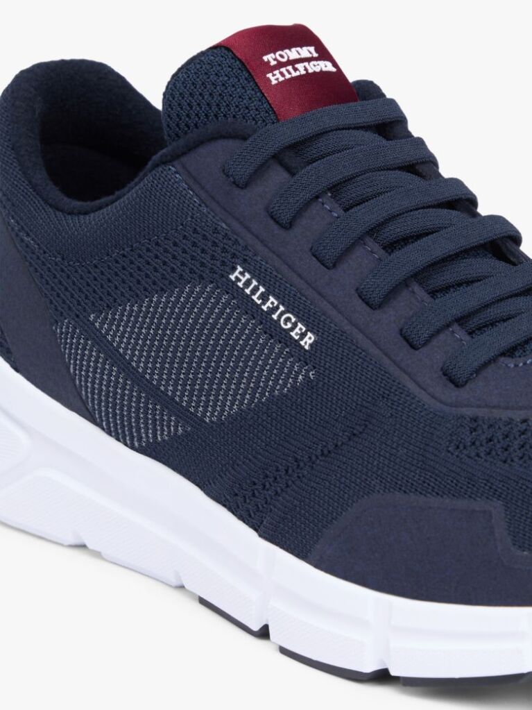 Blue Signature Knitted Sneakers  Men