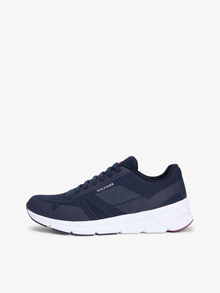 Blue Signature Knitted Sneakers  Men