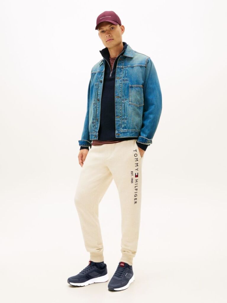 Blue Signature Knitted Sneakers  Men