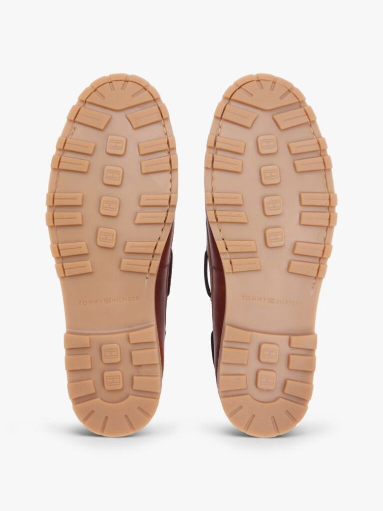 Brown Leather Cleat Lightweight Boat Shoes  Men