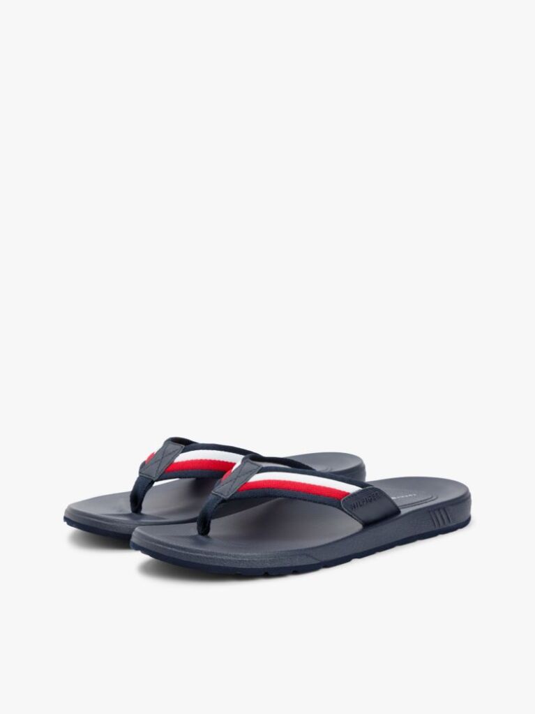 Multi Contoured Footbed Signature Tape Flip-Flops  Men