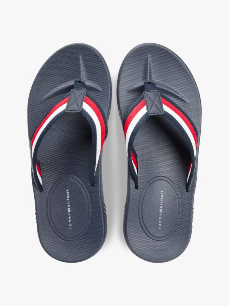 Multi Contoured Footbed Signature Tape Flip-Flops  Men