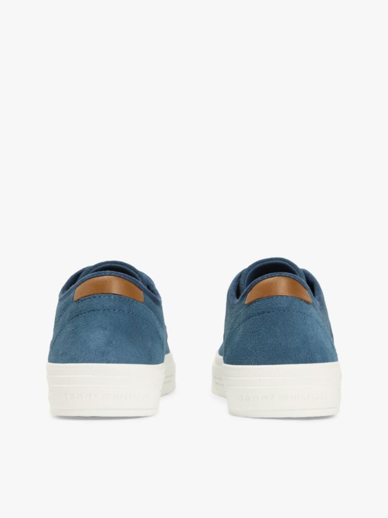 Blue Suede Hilfiger Monotype Cupsole Trainers  Men