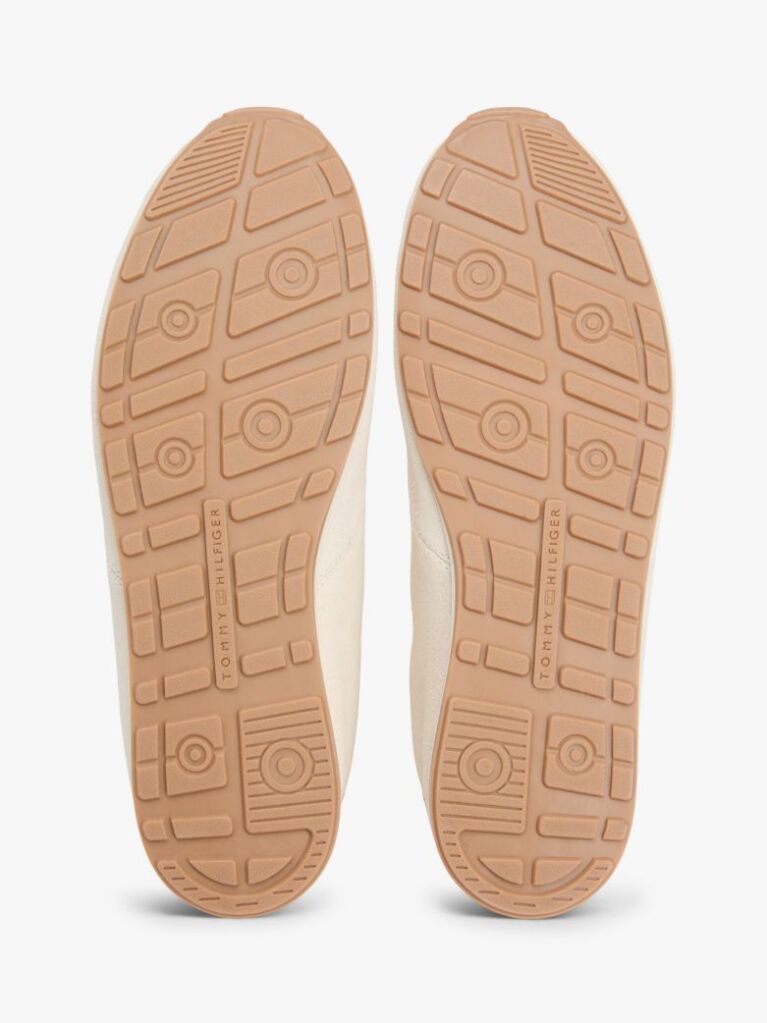 Beige Suede Hilfiger Monotype Cleat Trainers  Men