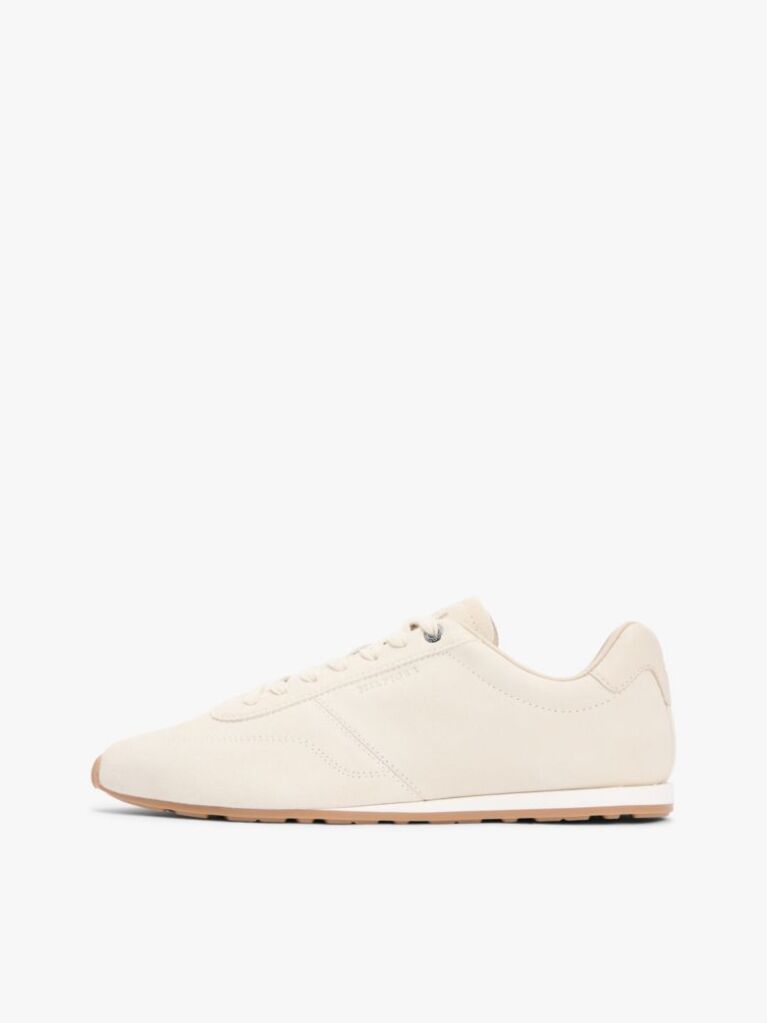 Beige Suede Hilfiger Monotype Cleat Trainers  Men