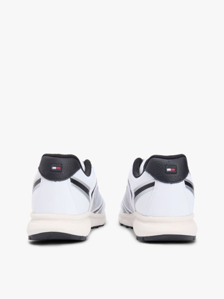 Black Logo Mixed Texture Cleat Trainers  Men