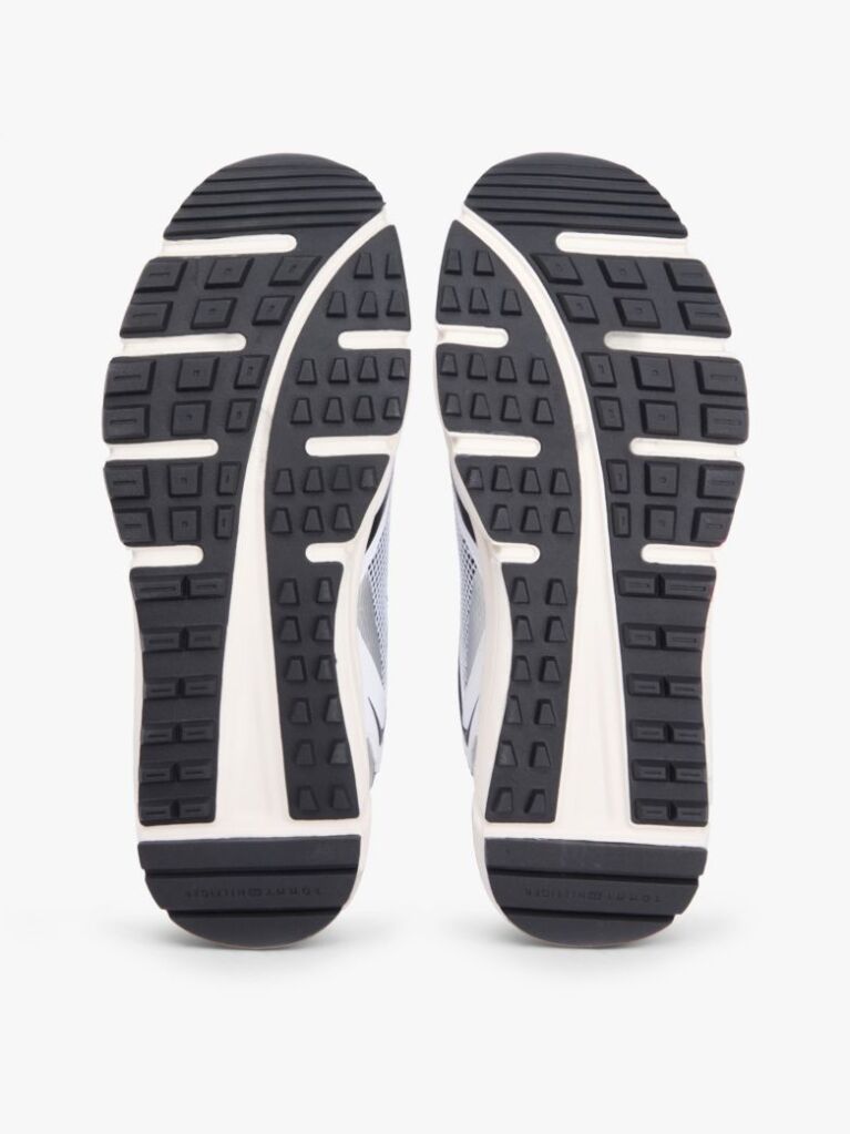 Black Logo Mixed Texture Cleat Trainers  Men