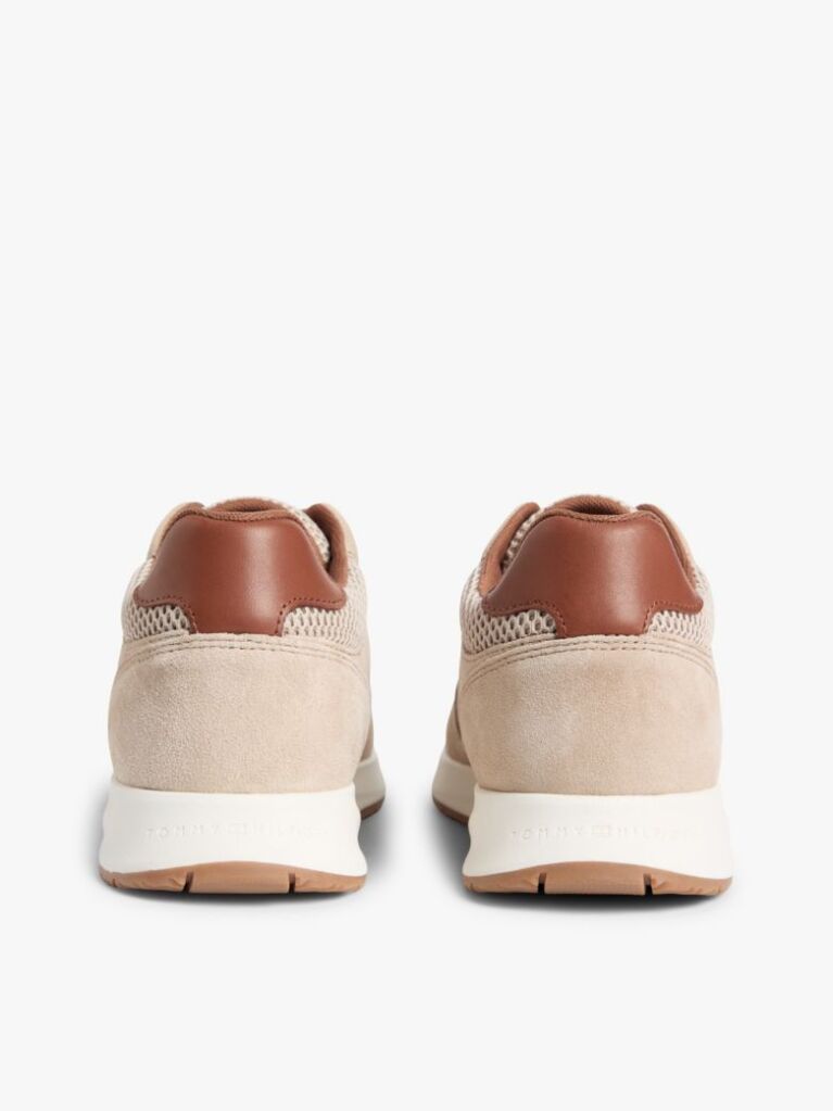 Μπεζ Σουέτ Sneakers Με Μίξη Υφών  Άνδρες