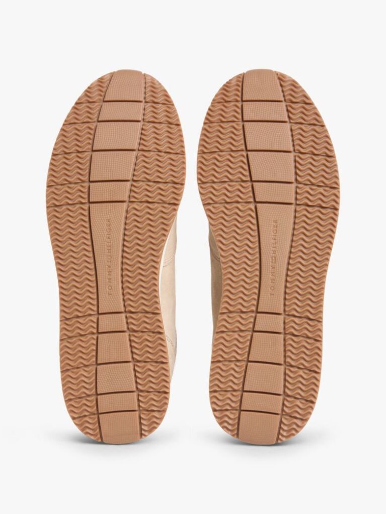 Μπεζ Σουέτ Sneakers Με Μίξη Υφών  Άνδρες