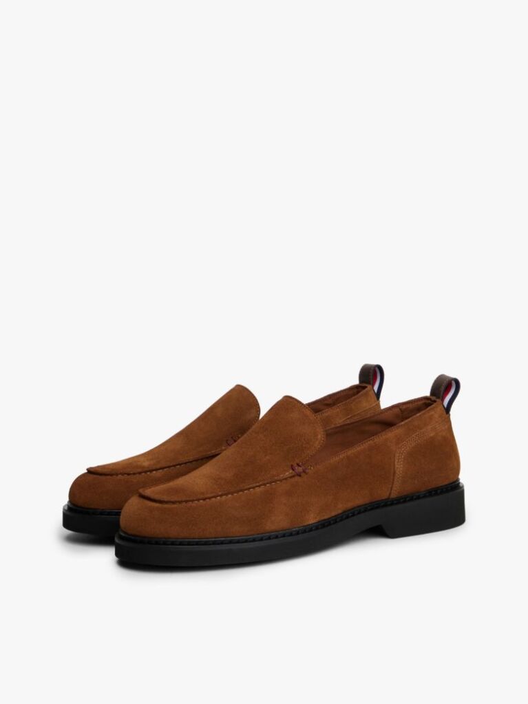 Brown Lightweight Suede Loafers  Men