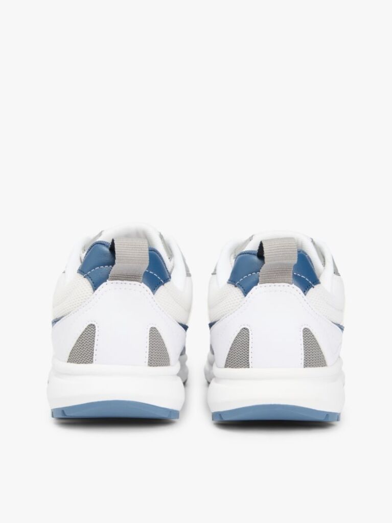 White Mixed Texture Cleat Trainers  Men