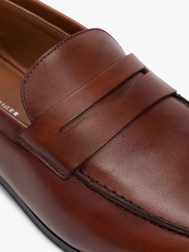 Brown Leather Flexible Loafers  Men