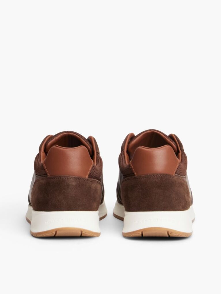 Καφέ Σουέτ Sneakers Με Μίξη Υφών  Άνδρες