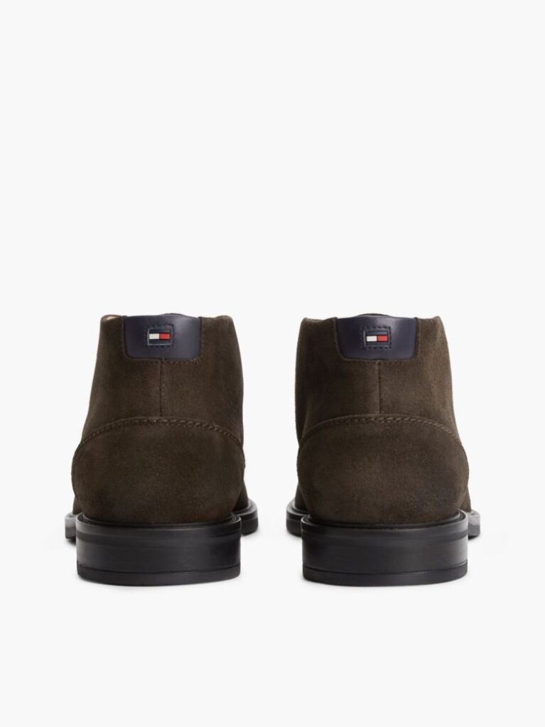 Brown Suede Lace-Up Ankle Boots  Men